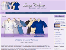 Tablet Screenshot of laceysworkwear.ie